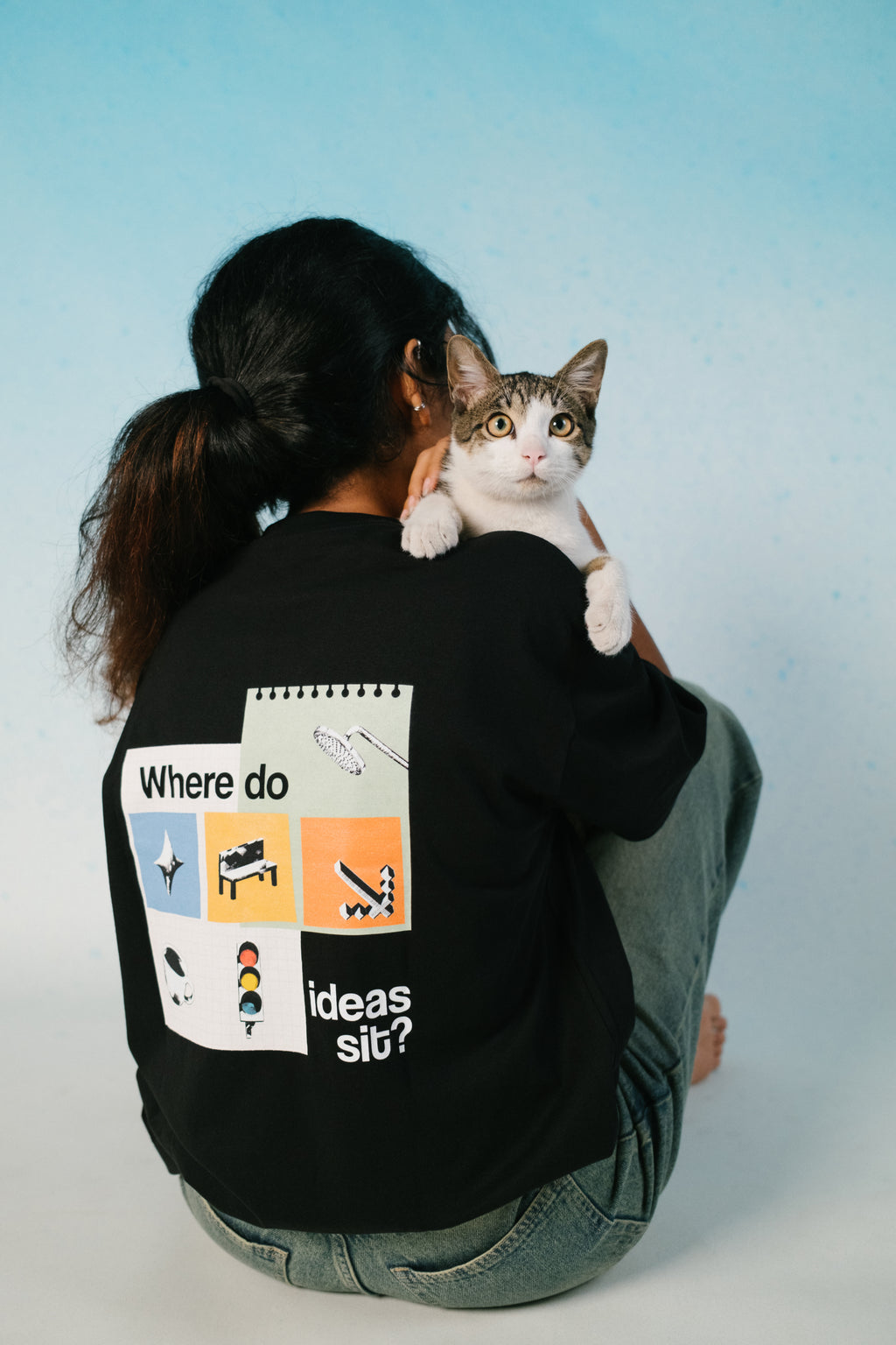 Oversized Tee - Where Do Ideas Sit?