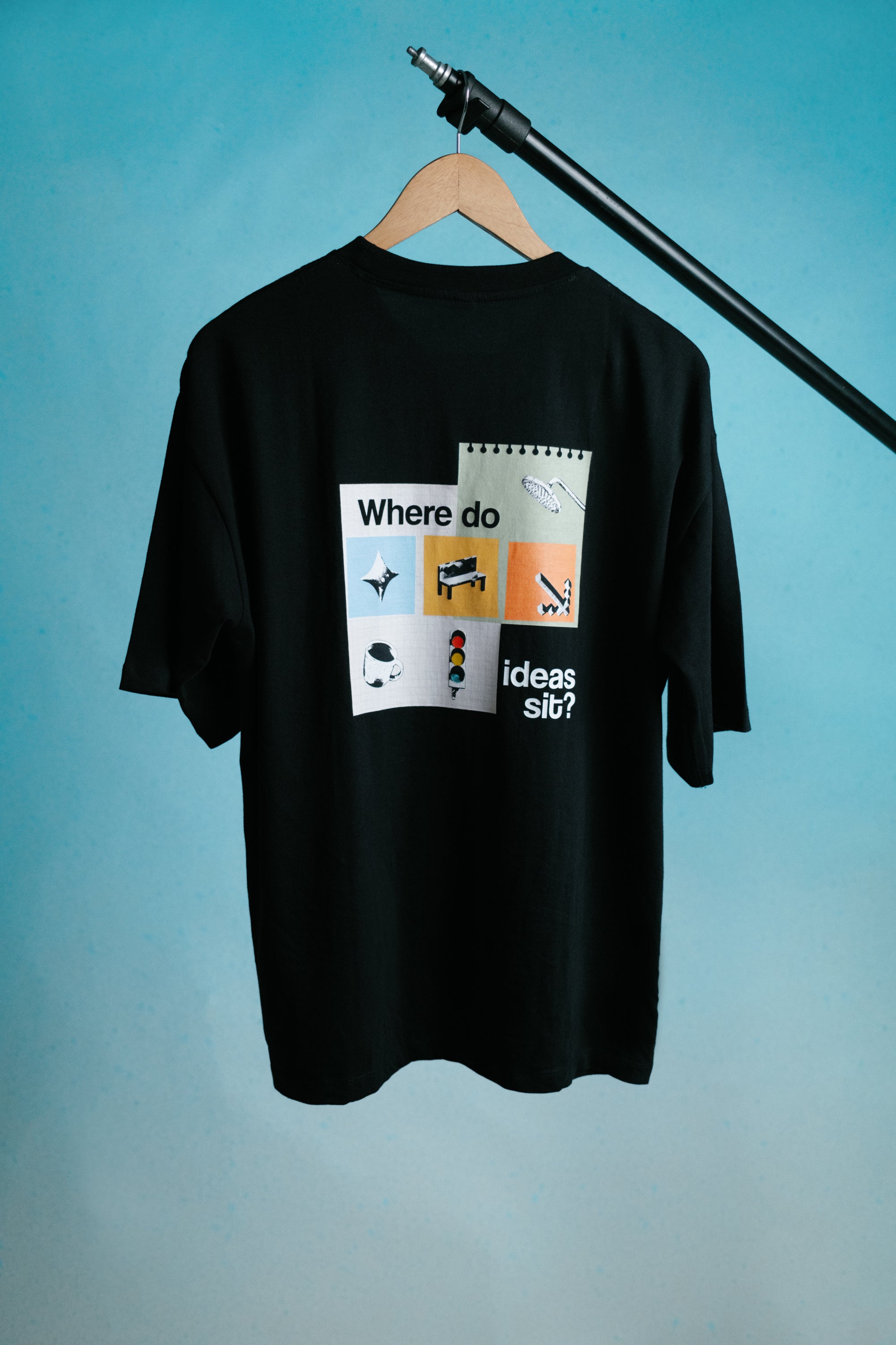 Oversized Tee - Where Do Ideas Sit?